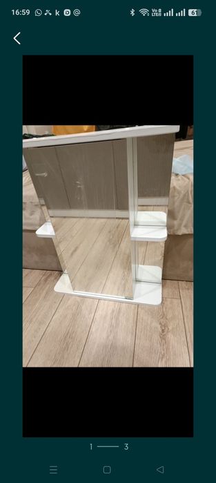 Шкафчик с зеркалом в ванную