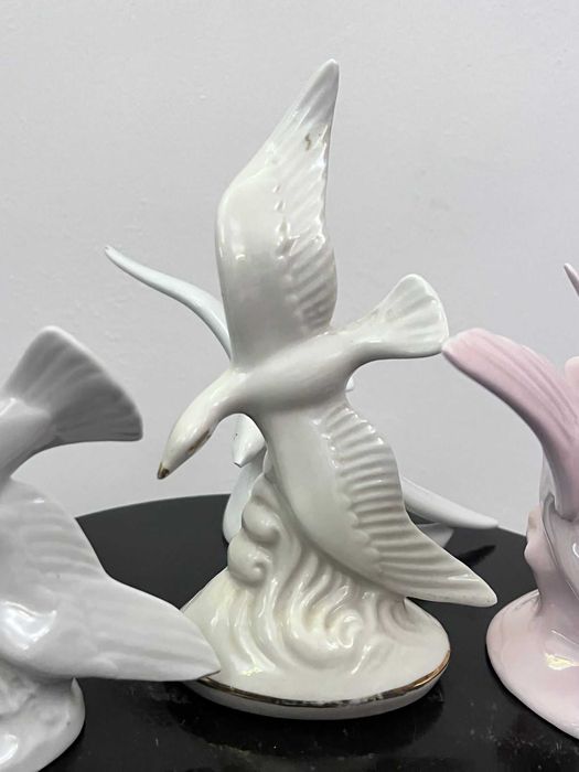 Set 4 bibelouri bibelou portelan Lippelsdorf Kunstporzellan Hollohaza