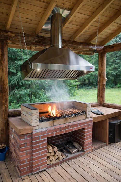 Вытяжка для мангала и гриля из нержавейки