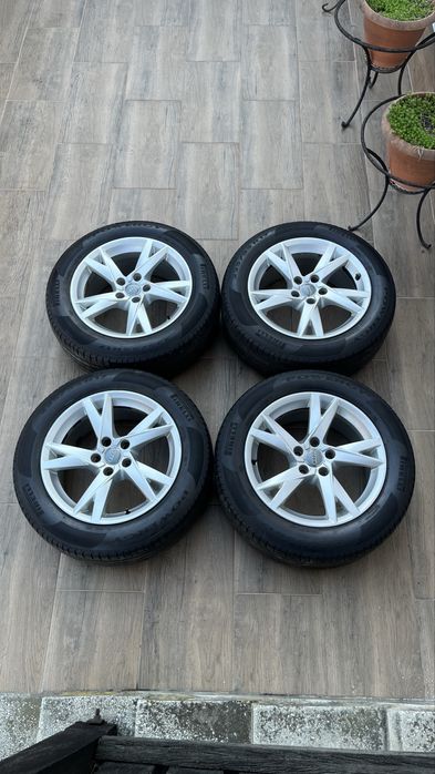 Jante Audi R17 Anvelope 2024 vară/Roți Audi A4(B8,B9) A5 A6 Q5 Pirelli