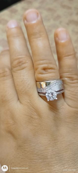 Inel argint placat cu aur 18k