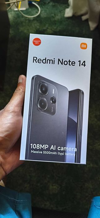 Xiaomi Redmi Note 14 mobile phone, 8GB RAM, 256GB, Midnight Black With Charger 33W