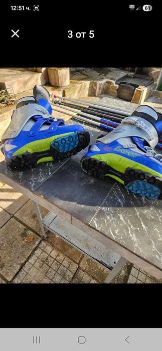 Ски и ски обувки ските са сервизирани 160 см обувките са запазени едни