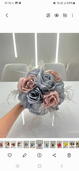 Уникални букети от сатенени рози за вашия специален повод