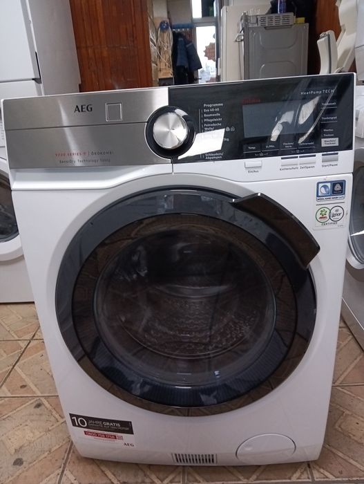 Като нова комбинирана пералня със сушилня с термопомпа Аег Aeg 9000 Series 10/6кг с две години гаранция!