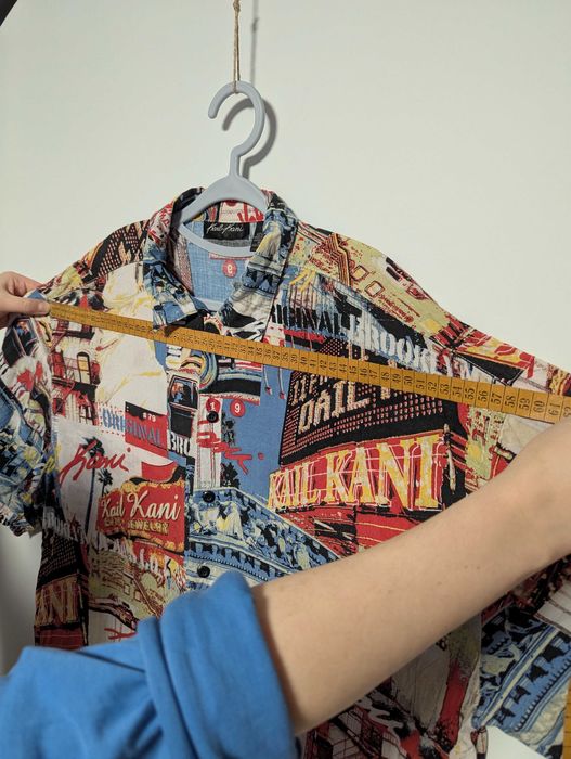 Cămașă Karl Kani XL – print urban, streetwear hip‑hop