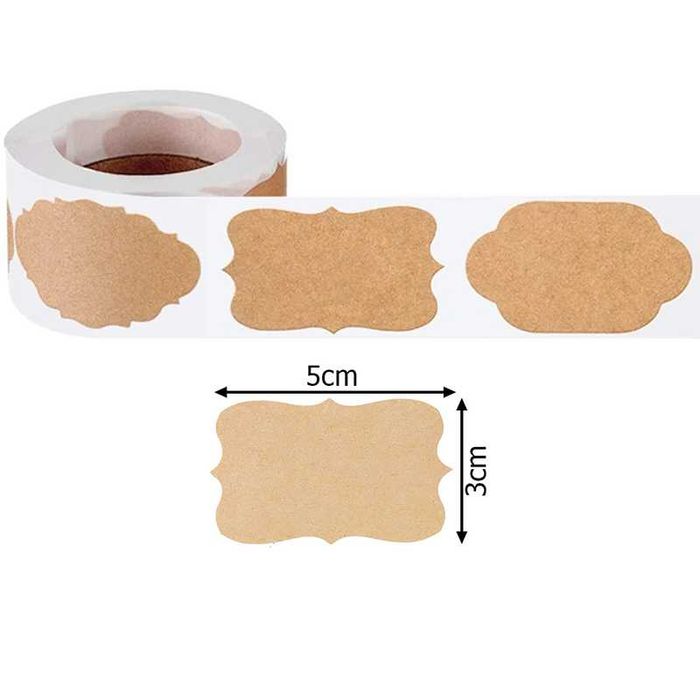 Самозалепващи етикети, лепенки за буркани или за подаръци – 250 броя