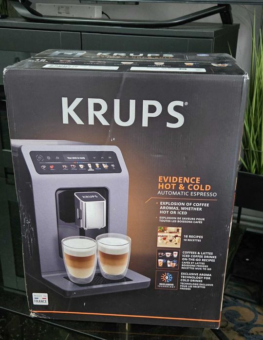 Espressor KRUPS Evidence Hot&Cold EA898GF0, 2.3l, 1450W, NOU SIGILAT