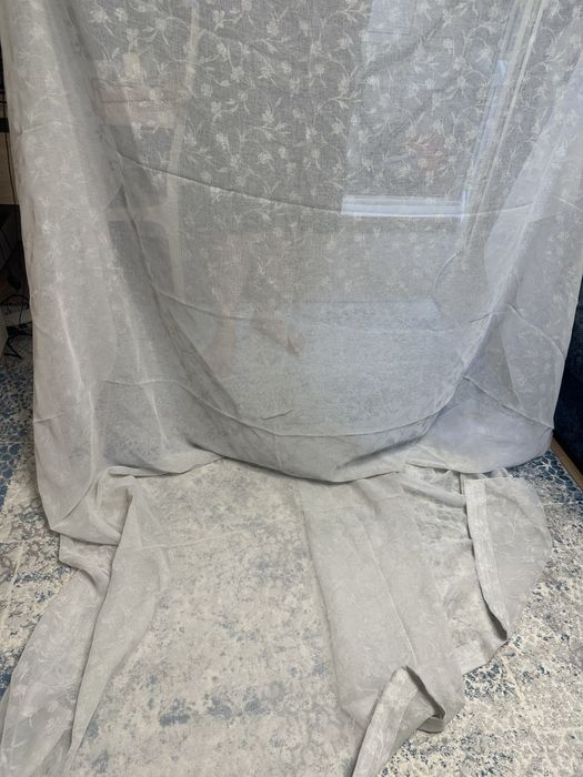 Продам шторы с тюлью, шторы лен.