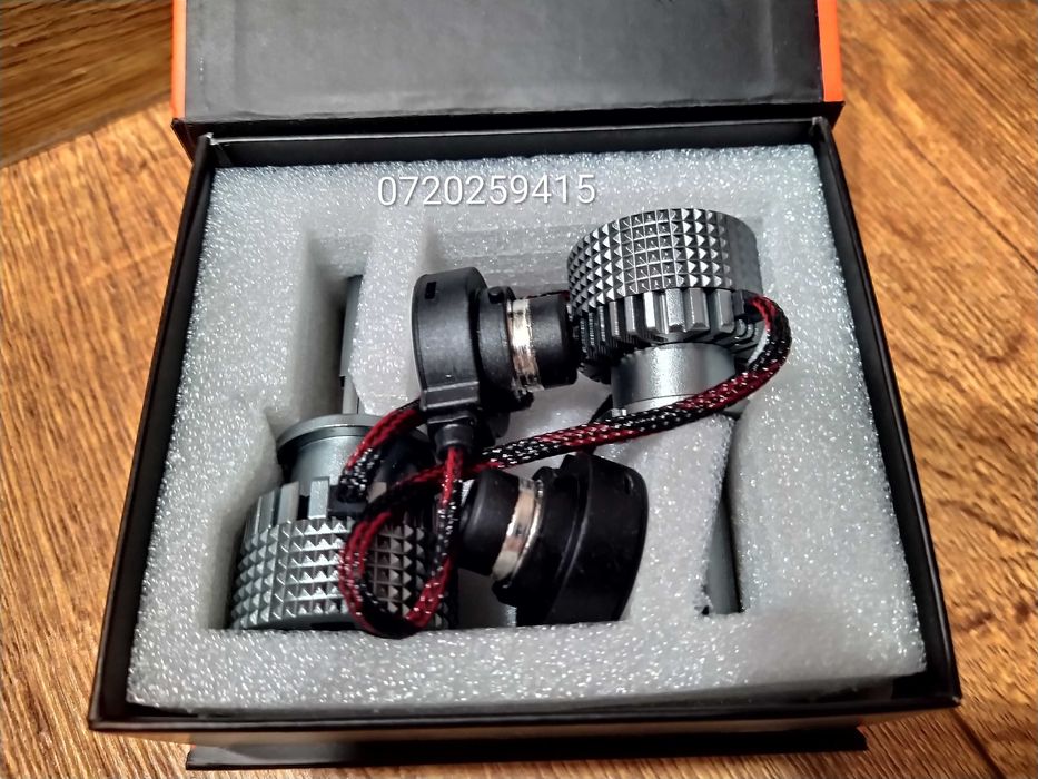 Set 2 Becuri LED D2S/R CANBUS, 110W, ventilator, 6000K, 12000LM