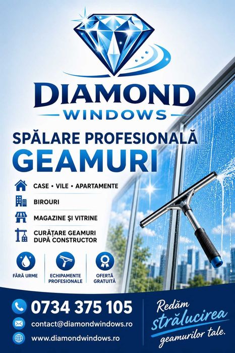 Curatare profesionala geamuri in Galati si imprejurimi