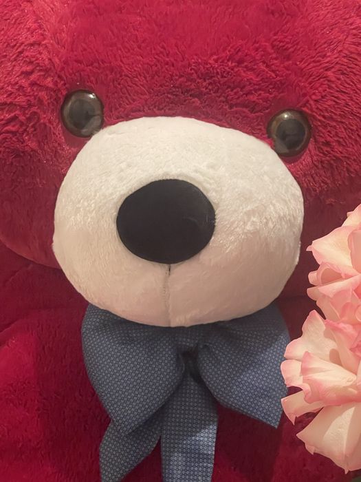 Мишка красная большая.