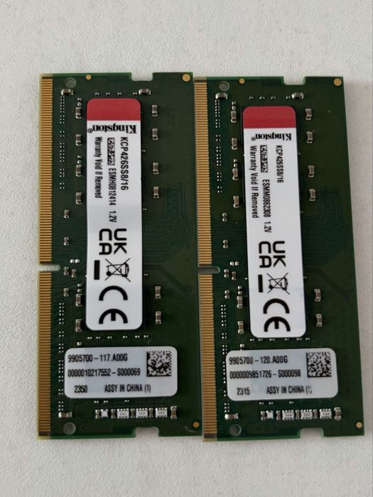 KIT RAM DDR4 laptop 2x16GB Kingston 32GB