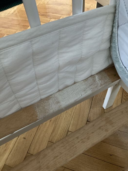 Pat bebelus cu saltea de cocos si protectii laterale