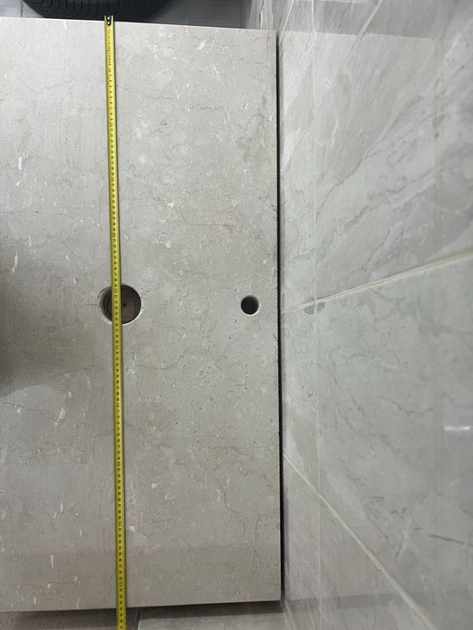 Мраморен плот с шкаф за баня или кухня