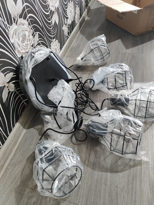 ПРОМО ! FORCOSO Дизайнерска висяща лампа с 5 осветителни тела !