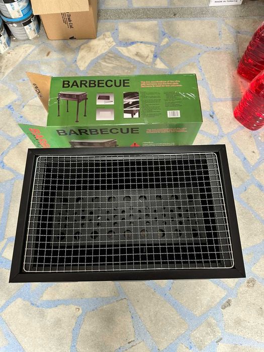 Преносимо сгъваемо барбекю скара с регулируема височина