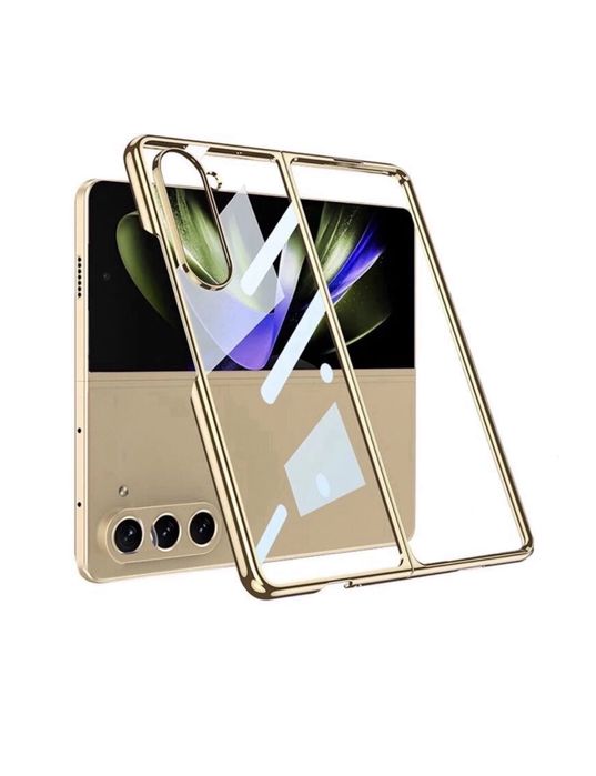 Samsung Z FLIP / FOLD 3 4 5 6 Husa Hard PC Clar Fata Spate Border