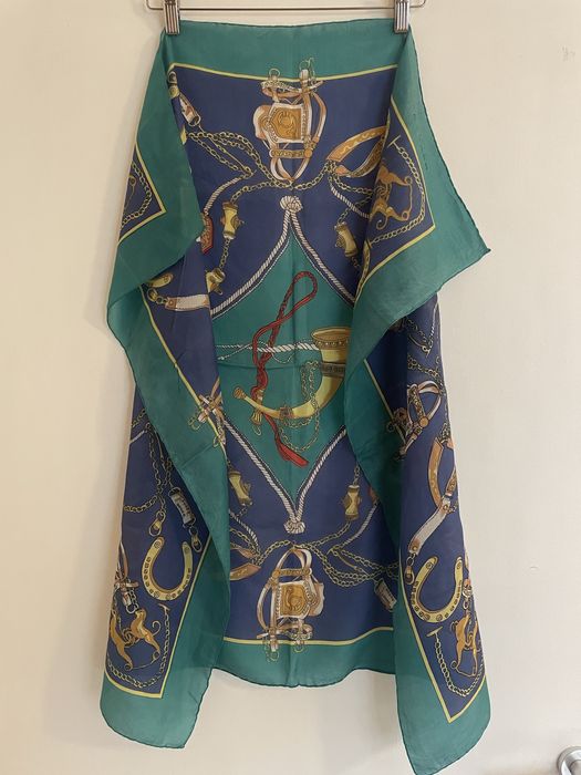 Копринен шал Carven Paris винтидж