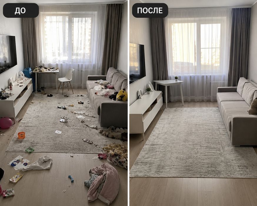 Уборка квартир, домов и офисов