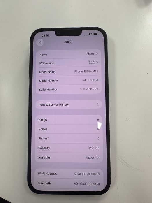 Iphone 13 pro max blue 256gb