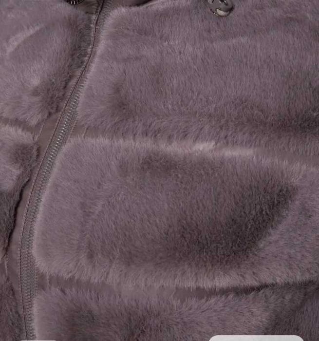 Пальто зимнее, ЭКО мех