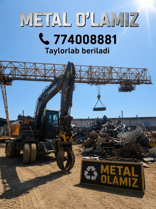 Metallom olamiz metalolom olamiz Tashkent har xil turdagi metallom