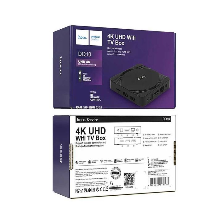 Тв Бокс Hoco DQ10 4K 4GB RAM 32GB ROM