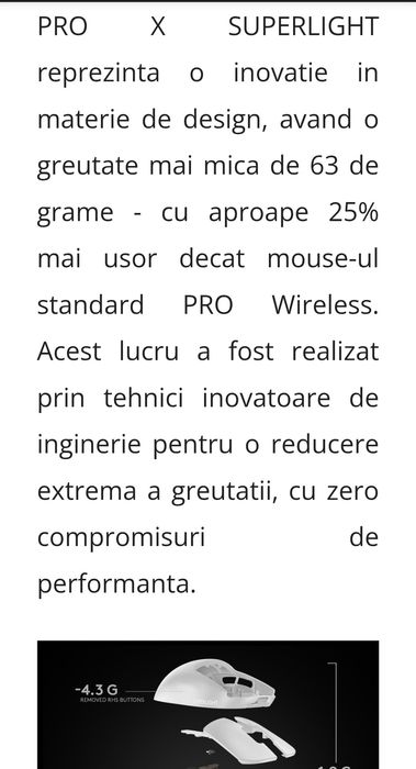 Maus logitech cu cablu de încărcare