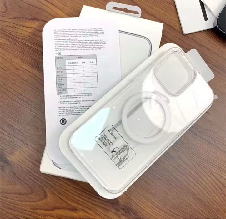 Husa Magnetica Platic Slim Transparen Iphone 15 16 17 PRO MAX PLUS AIR