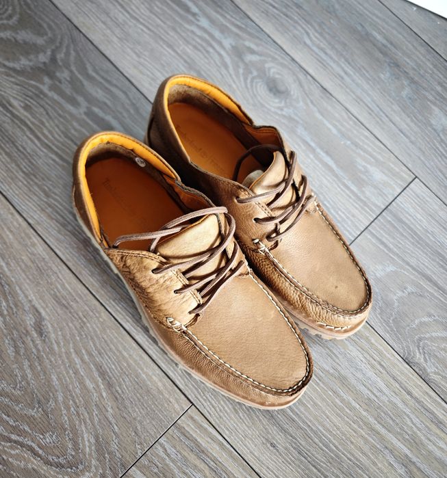 Нови Timberland и Hackett London мъжки кафяви обувки естествена кожа