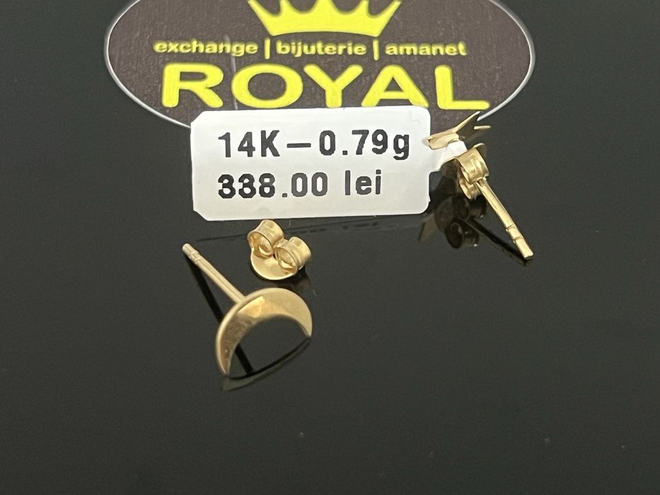 Bijuteria Royal CB : Cercei copil aur 14K 585  0,79 grame