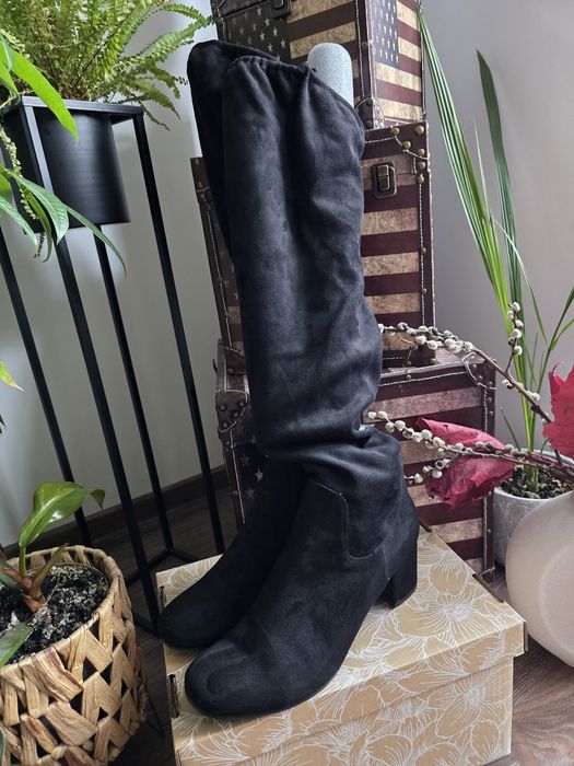 Cizme elastice de catifea