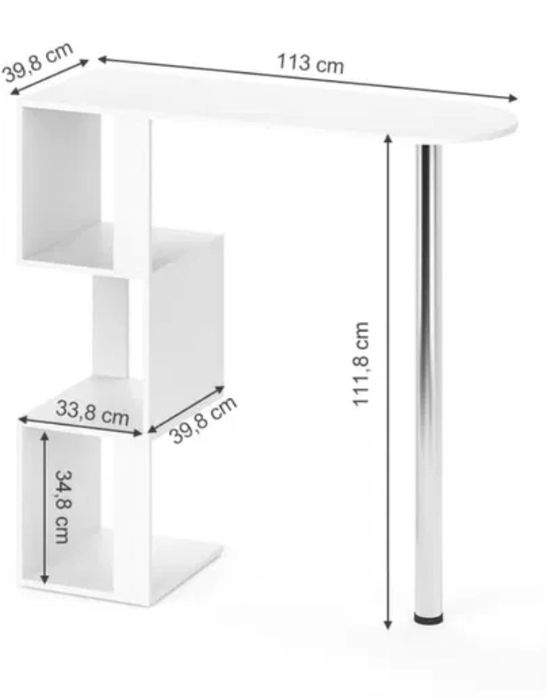 Висок бар плот с рафтове