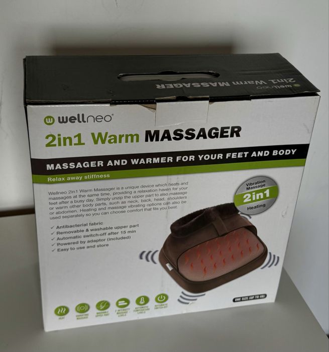 Aparat electric de masaj si incalzire Wellneo 2in1 Warm Massager