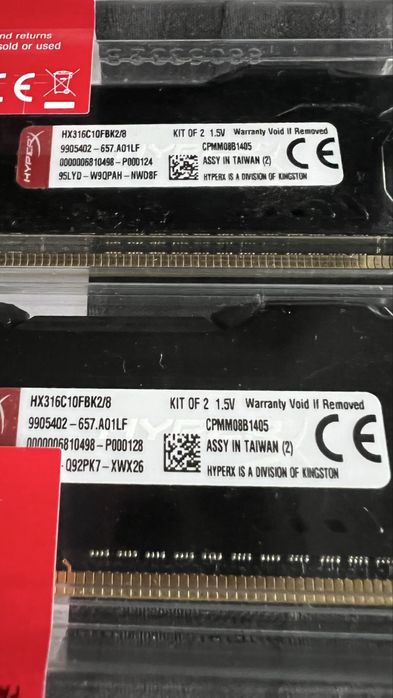 Memorie RAM HyperX Fury 8GB (2x4GB) 1600MHz CL10 DDR3 Dual Channel