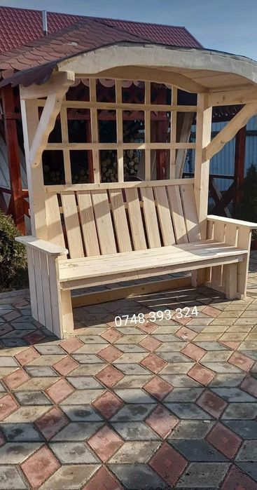 Balansoar  leagan  lemn  masiv  rustic