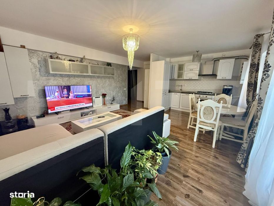 Apartament semidecomandat, 54 mp utili, zona Jysk