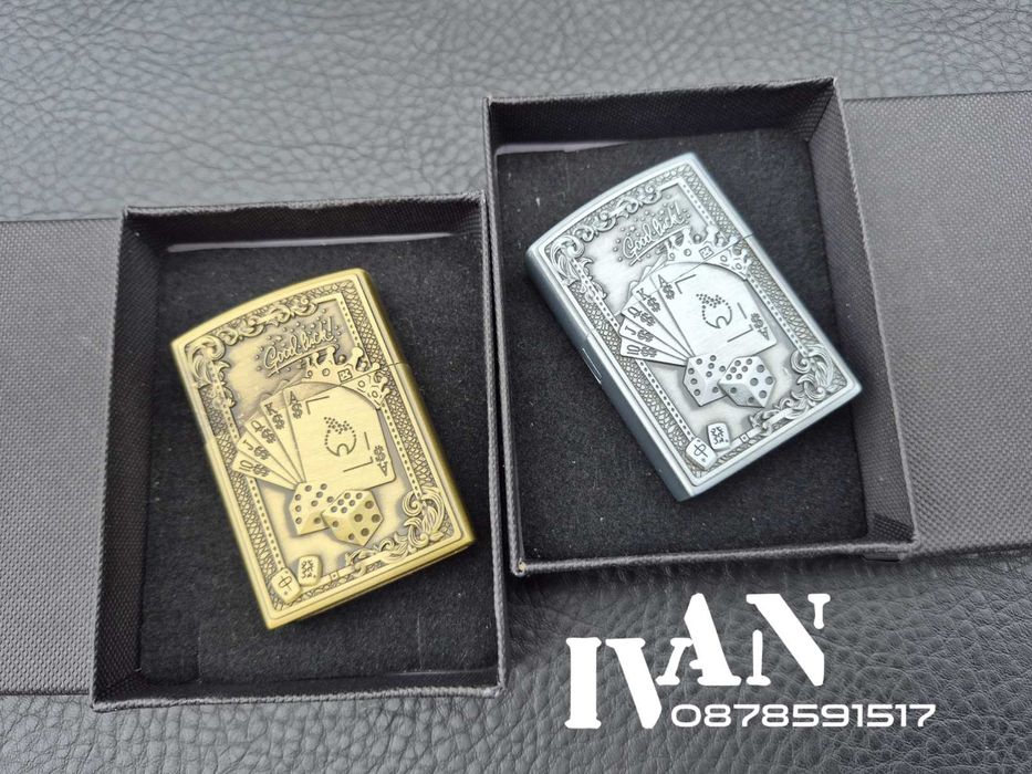 Газови метални релефни запалки CASINO