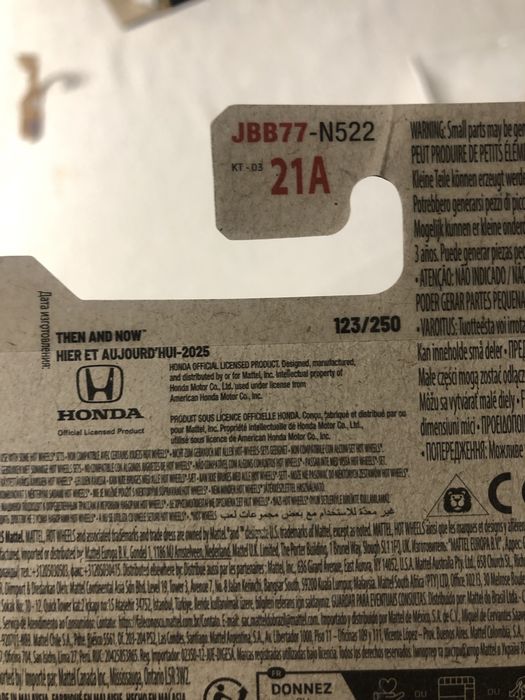 Hot wheels 2018 Honda Civic Type R