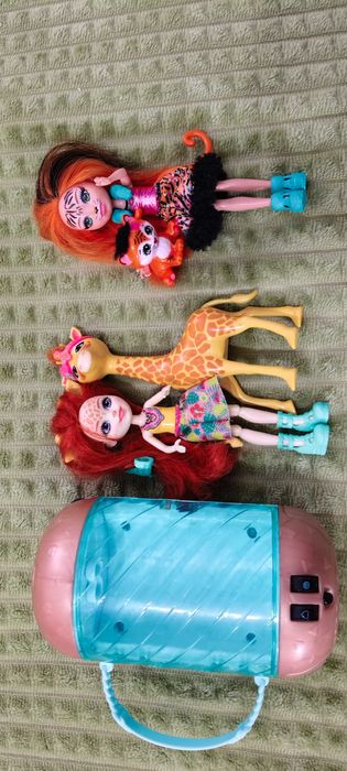 Игрушки куклы Enchantimals тигренок и жирафик