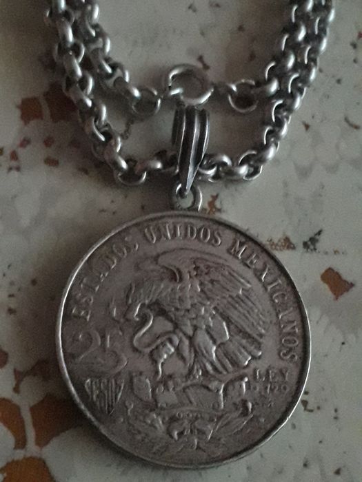 Vand lant si medallion din argint 61g