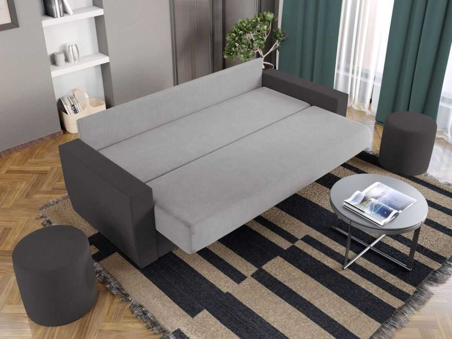 Canapea Extensibila Corsica Gri / Gri Antracit