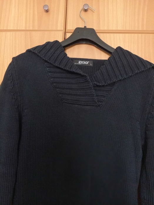 Блузон - памучен, тъмно син