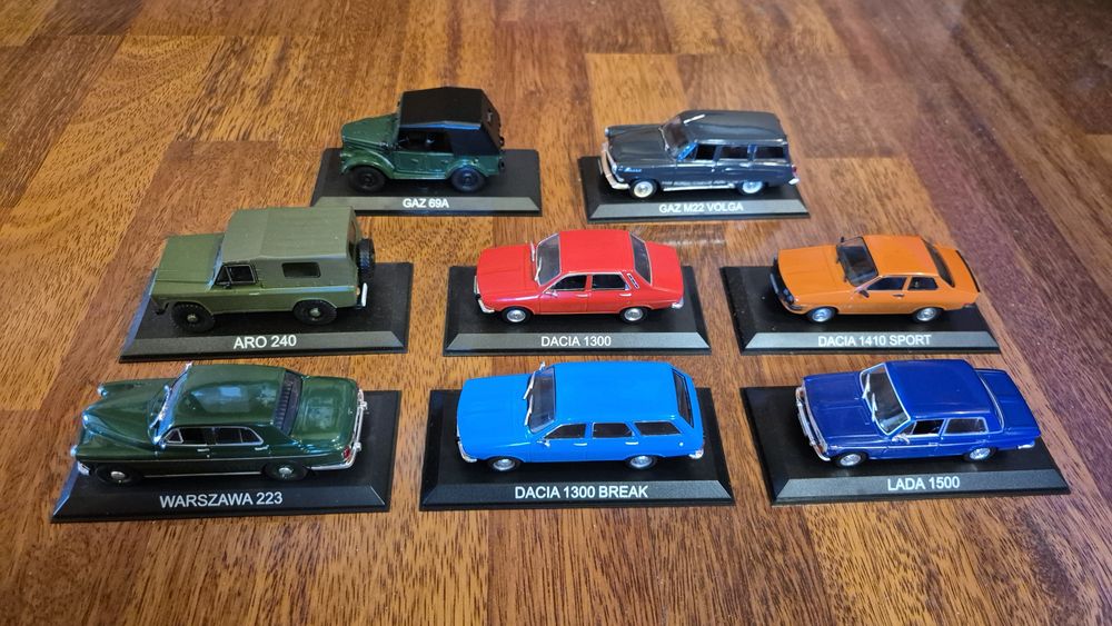 Colecție Mașini de Legendă DeAgostini (1-48) + Vitrină Originală + Bre