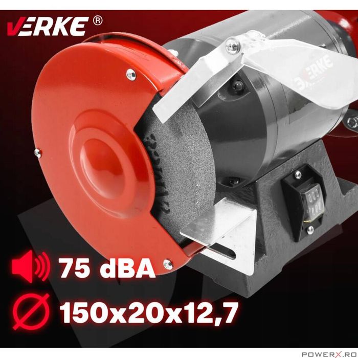 Polizor de banc cu 2 pietre 150 mm 250 W, Verke