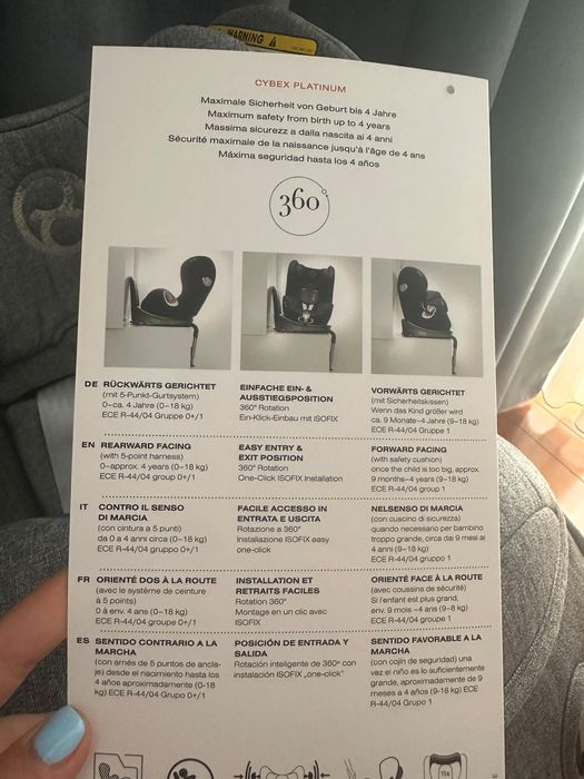 Scaun Cybex Sirona Plus 360