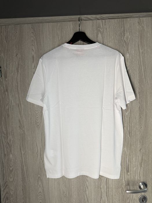 Hugo Dero tricou barbati culoare alb logo mic marimea M nou original