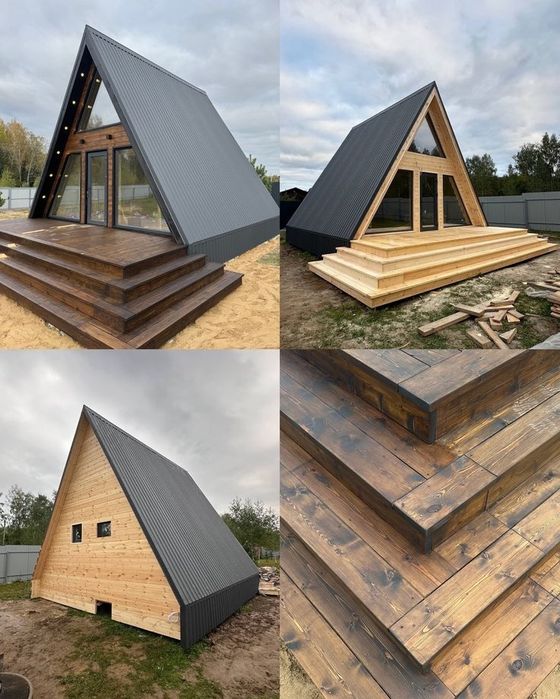 Vand casute tip A 7 x 7m din lemn