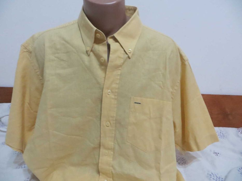 Мъжки ризи с къс ръкав от лен